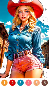 sexy gioco da colorare screenshot