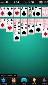 Solitaire screenshot
