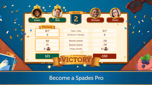 Spades Relax Classic Card Game 8