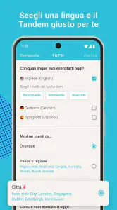 Tandem: scambi linguistici screenshot
