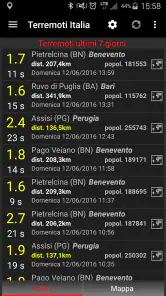 Terremoti Italia screenshot