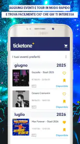 TicketOne.it screenshot