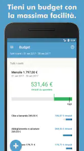 Toshl Finance - budget screenshot