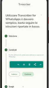 Transcriber per WhatsApp screenshot