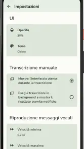 Transcriber per WhatsApp screenshot