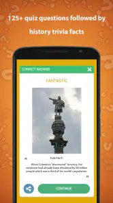 Trivia quiz storia screenshot