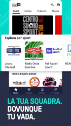 TuneIn Radio: sport e musica 6