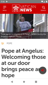 Vatican News screenshot
