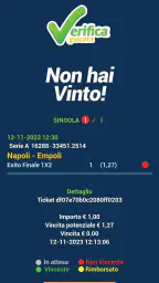 Verifica Giocata - Scommesse 4