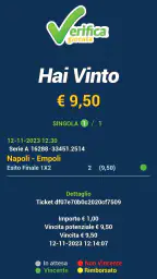 Verifica Giocata - Scommesse 8