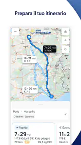ViaMichelin GPS, Mappe screenshot