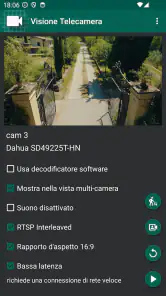 Vista telecamera IP WiFi screenshot