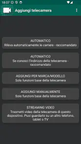 Vista telecamera IP WiFi screenshot