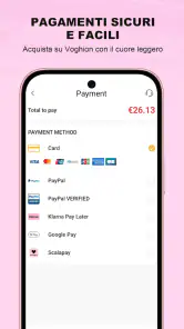 Voghion - Acquisti online screenshot