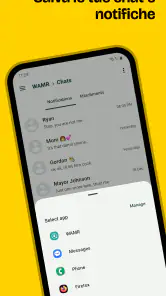 WAMR: messaggi eliminati screenshot