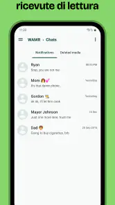 WAMR: messaggi eliminati screenshot