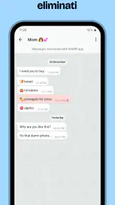 WAMR: messaggi eliminati screenshot