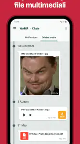 WAMR: messaggi eliminati screenshot