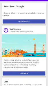 WebView Android App screenshot
