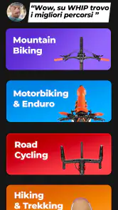 WHIP LIVE Moto, Bici, Trekking screenshot