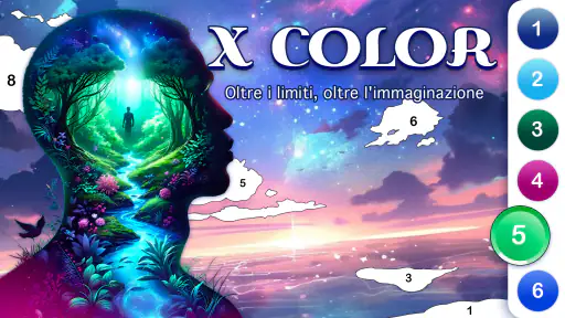 X Colora in base al numero 1