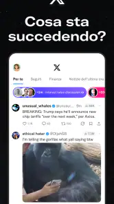 X (Precedentemente Twitter) screenshot