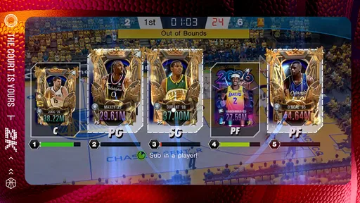 Juego de basket NBA 2K Mobile 5