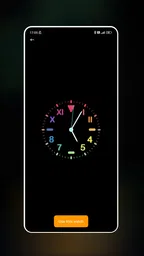 Neon Clock Wallpaper 2