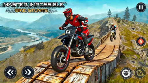 バイクスタントレースゲーム 4