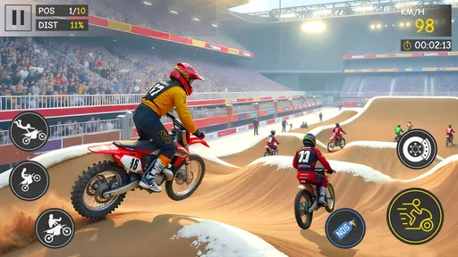 バイクスタントレースゲーム 6