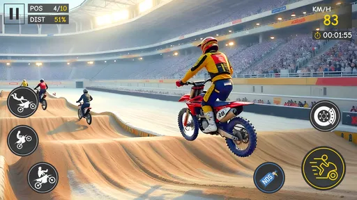 バイクスタントレースゲーム 7
