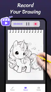 AR お 絵 描 き アプリ- スケッチ 線画 絵 画 screenshot