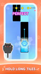 Cat Cute Tiles: 音楽ゲーム ボールゲーム 3