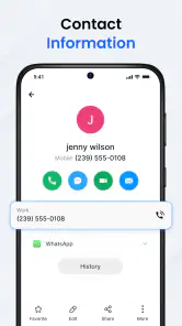 電話番号と連絡先 screenshot