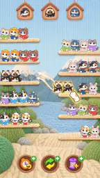 Cutie Sort: 猫 ソート 猫 色 並べ替え 4