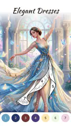 Dress Color: Paint by Number 1