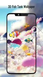 Fish On Screen 3D Wallpaper 1
