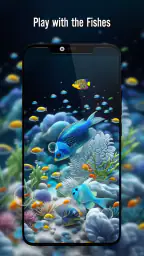 Fish On Screen 3D Wallpaper 2