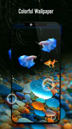 Fish On Screen 3D Wallpaper 3