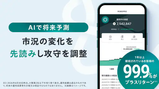 FOLIO - AI投資ROBOPRO｜資産運用はおまかせ 2