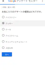 Google アンケート モニター 3