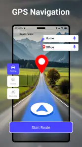 GPS ナビゲーション ＆ 地図 方向: ルート ファインダ screenshot