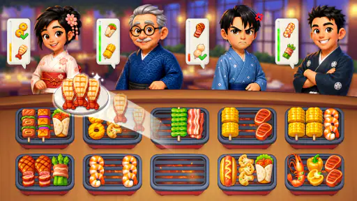 Grill Master:フード仕分けパズル 8