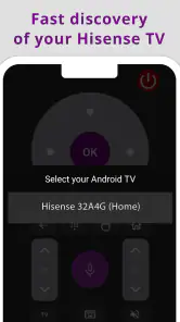 Hisense TV リモコン screenshot