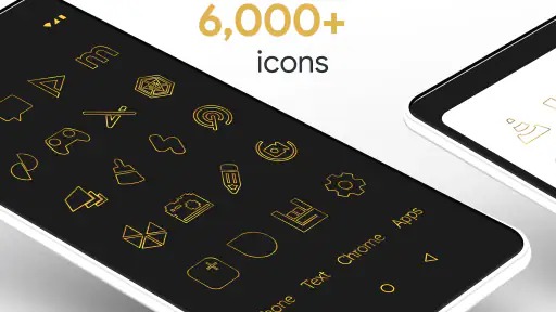 Lines Gold Pro - Icon Pack 2