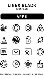 LineX Black Icon Pack 1