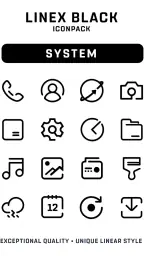 LineX Black Icon Pack 4