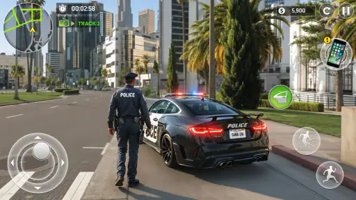 Police Car Chase Drift Games 4