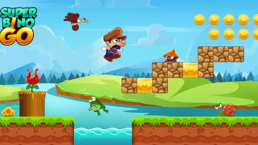 Super Bino Go:アドベンチャージャングルゲーム 1