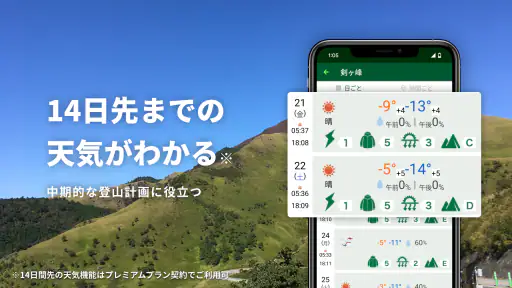 tenki.jp 登山天気 山の天気予報専門の登山アプリ 3